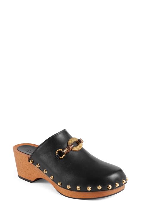 gucci bamboo clogs|Gucci clogs nordstrom.